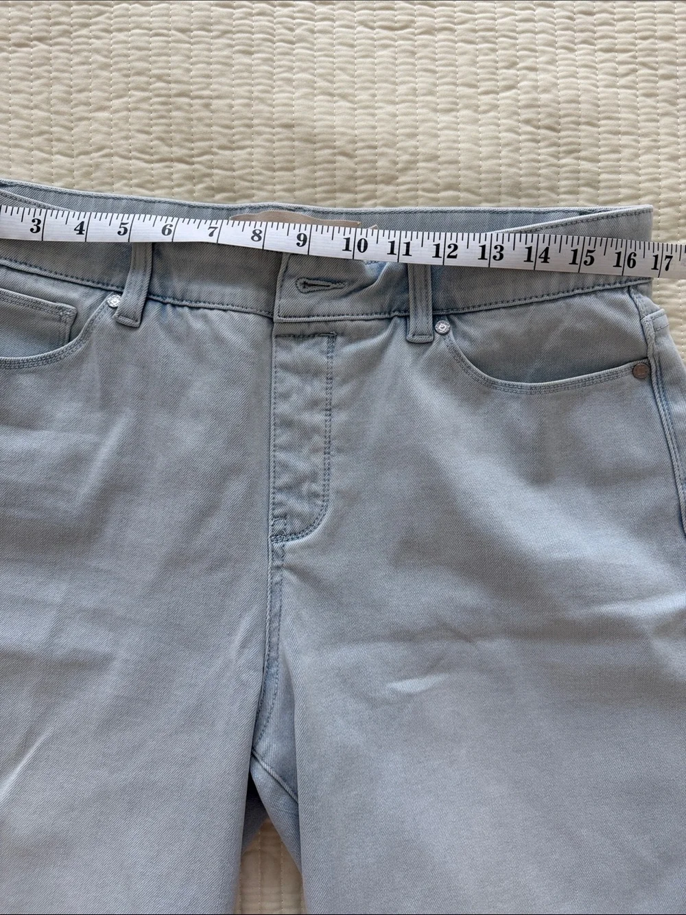 Soft Surroundings Light Blue Denim Shorts